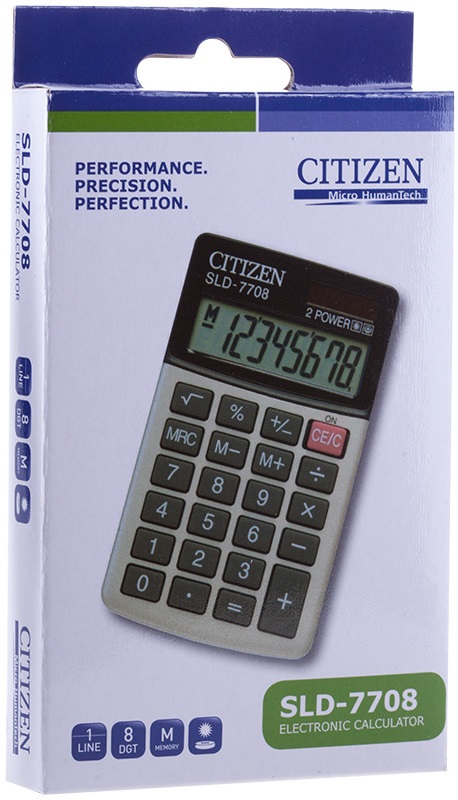 photo de Calculatrice de poche Citizen SLD-7708